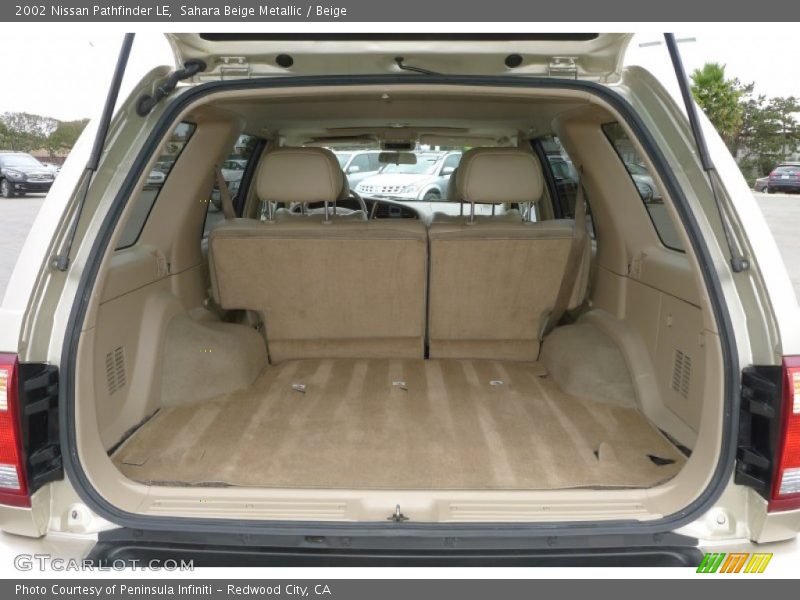  2002 Pathfinder LE Trunk