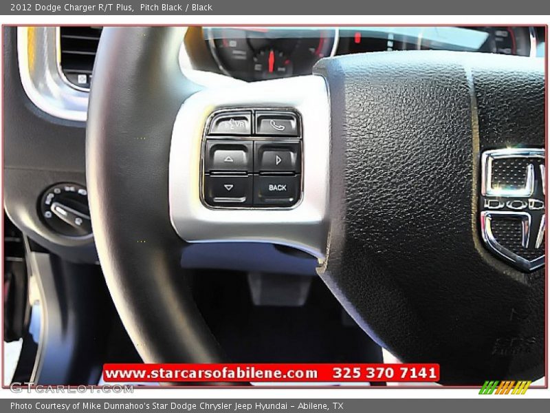 Pitch Black / Black 2012 Dodge Charger R/T Plus