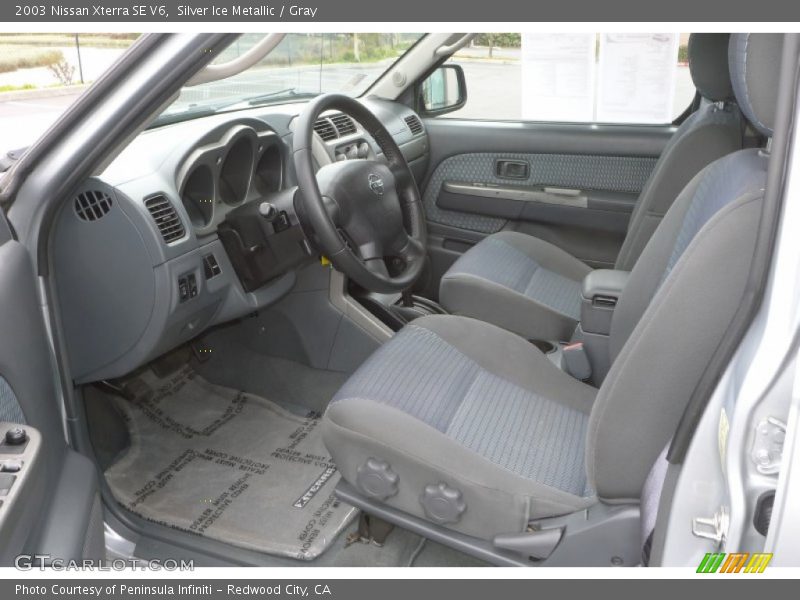 Silver Ice Metallic / Gray 2003 Nissan Xterra SE V6