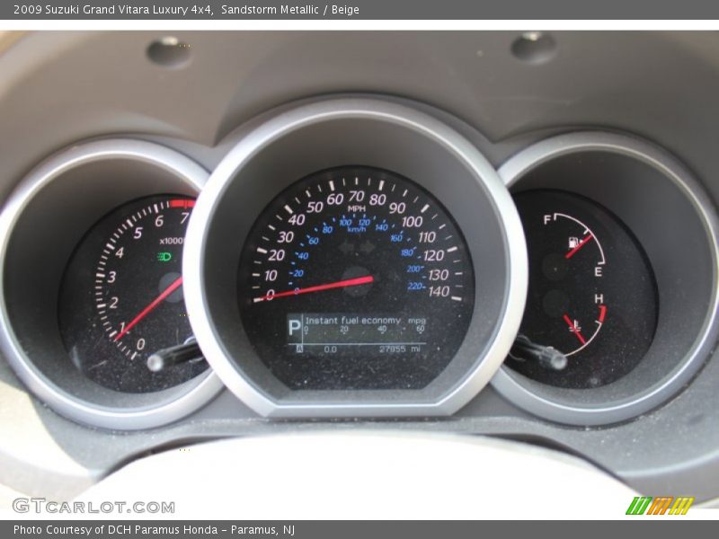 Sandstorm Metallic / Beige 2009 Suzuki Grand Vitara Luxury 4x4