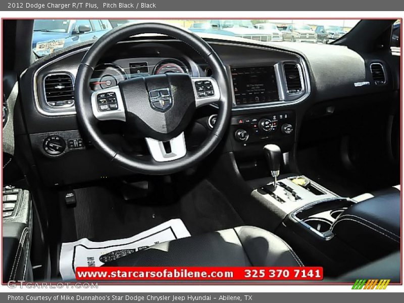 Pitch Black / Black 2012 Dodge Charger R/T Plus
