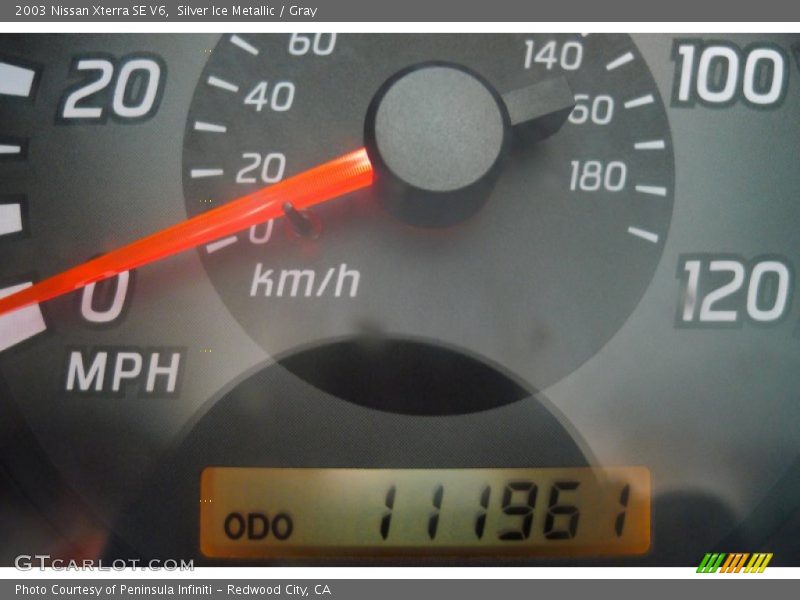 Silver Ice Metallic / Gray 2003 Nissan Xterra SE V6