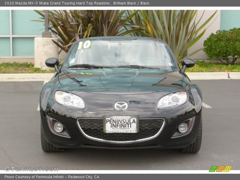 Brilliant Black / Black 2010 Mazda MX-5 Miata Grand Touring Hard Top Roadster