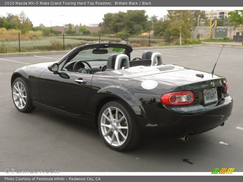 Brilliant Black / Black 2010 Mazda MX-5 Miata Grand Touring Hard Top Roadster