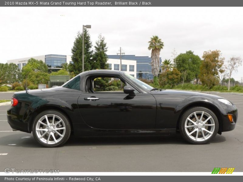 Brilliant Black / Black 2010 Mazda MX-5 Miata Grand Touring Hard Top Roadster