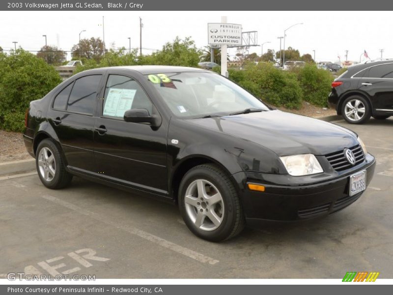 Black / Grey 2003 Volkswagen Jetta GL Sedan