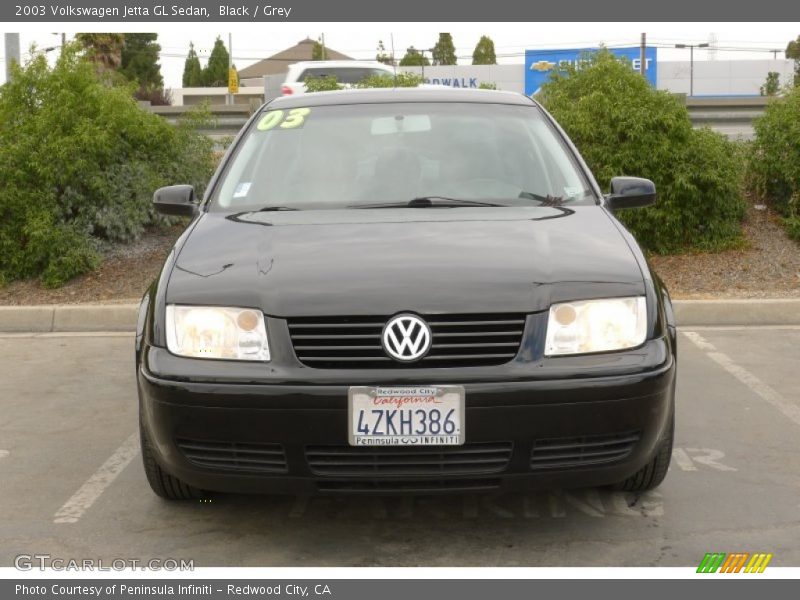 Black / Grey 2003 Volkswagen Jetta GL Sedan