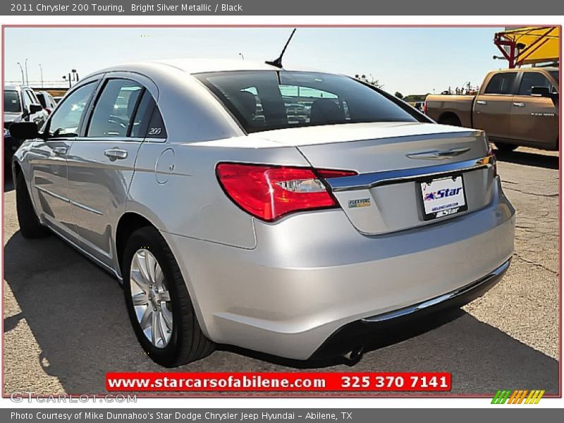 Bright Silver Metallic / Black 2011 Chrysler 200 Touring