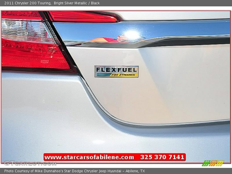 Bright Silver Metallic / Black 2011 Chrysler 200 Touring