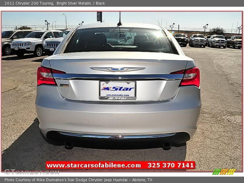 Bright Silver Metallic / Black 2011 Chrysler 200 Touring