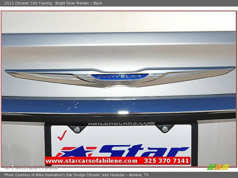 Bright Silver Metallic / Black 2011 Chrysler 200 Touring