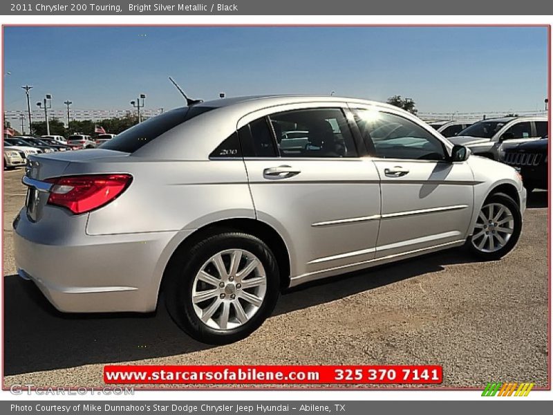 Bright Silver Metallic / Black 2011 Chrysler 200 Touring