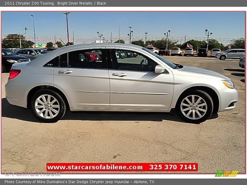 Bright Silver Metallic / Black 2011 Chrysler 200 Touring