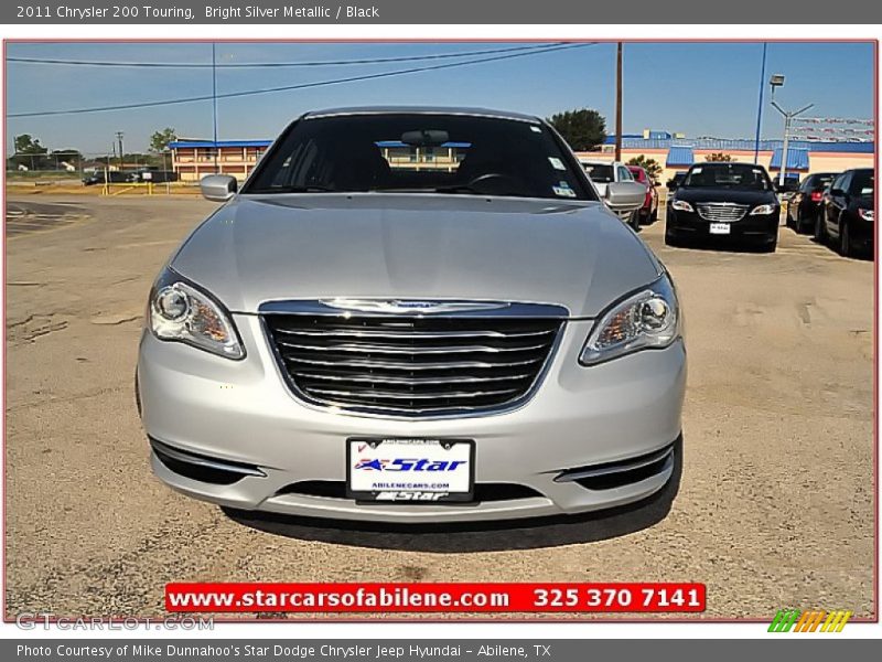 Bright Silver Metallic / Black 2011 Chrysler 200 Touring