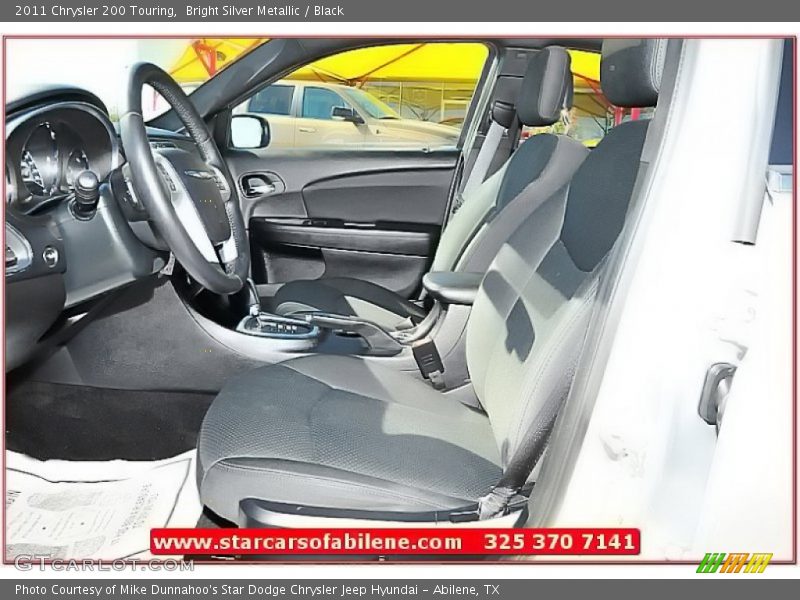 Bright Silver Metallic / Black 2011 Chrysler 200 Touring