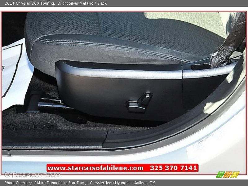 Bright Silver Metallic / Black 2011 Chrysler 200 Touring