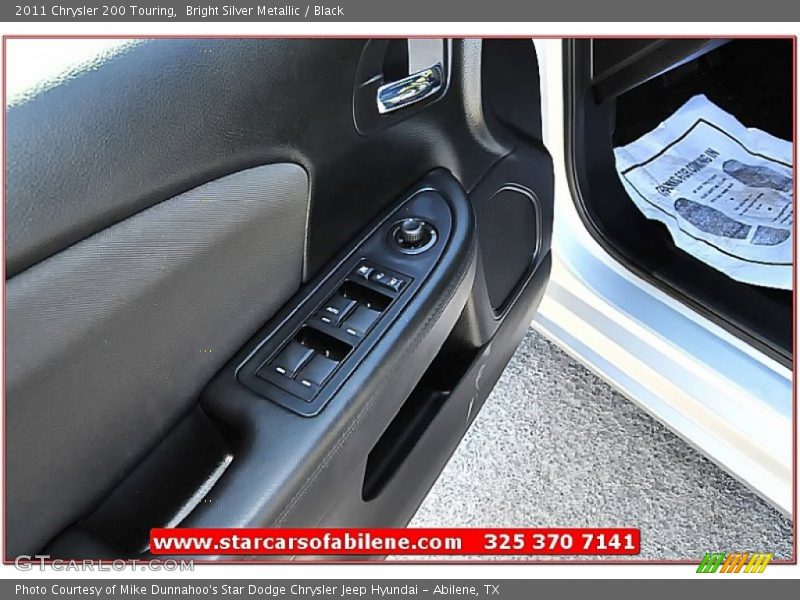 Bright Silver Metallic / Black 2011 Chrysler 200 Touring