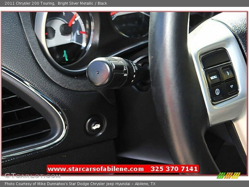 Bright Silver Metallic / Black 2011 Chrysler 200 Touring