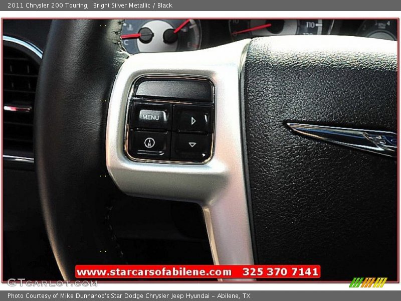 Bright Silver Metallic / Black 2011 Chrysler 200 Touring