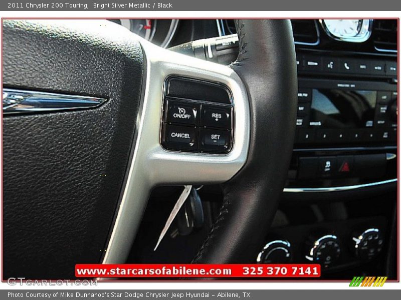 Bright Silver Metallic / Black 2011 Chrysler 200 Touring
