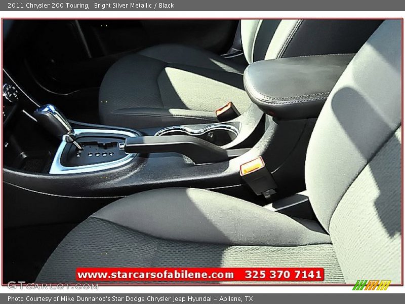 Bright Silver Metallic / Black 2011 Chrysler 200 Touring