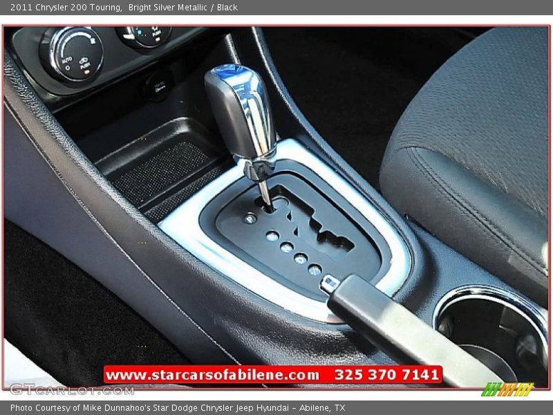 Bright Silver Metallic / Black 2011 Chrysler 200 Touring