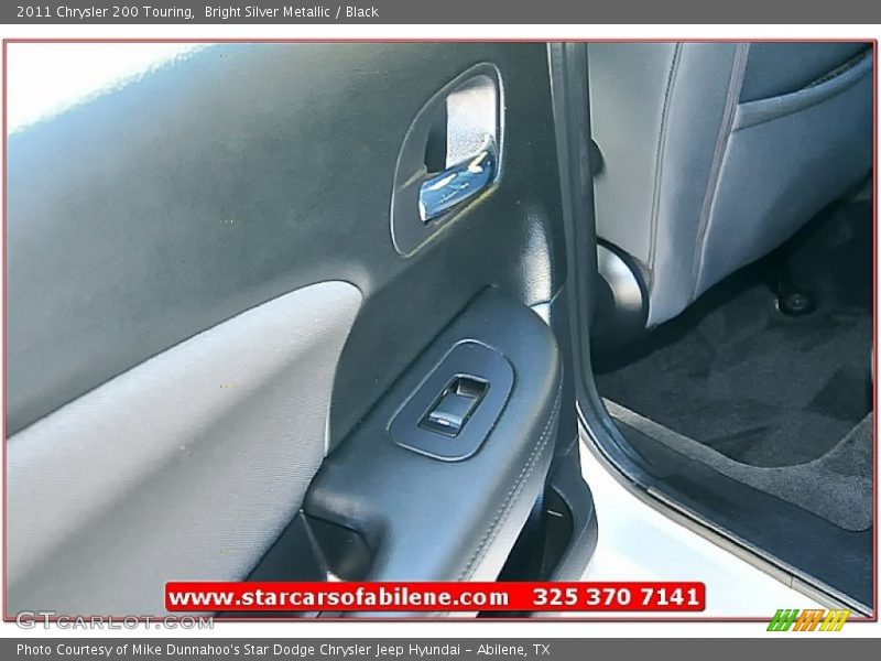 Bright Silver Metallic / Black 2011 Chrysler 200 Touring
