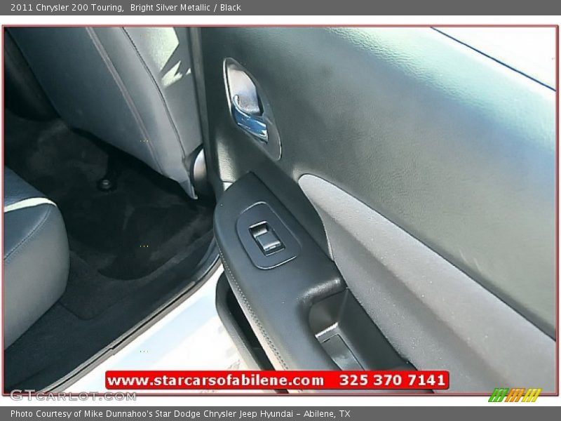 Bright Silver Metallic / Black 2011 Chrysler 200 Touring