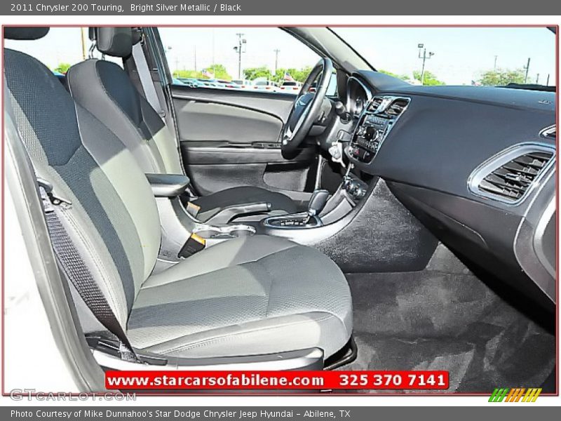 Bright Silver Metallic / Black 2011 Chrysler 200 Touring
