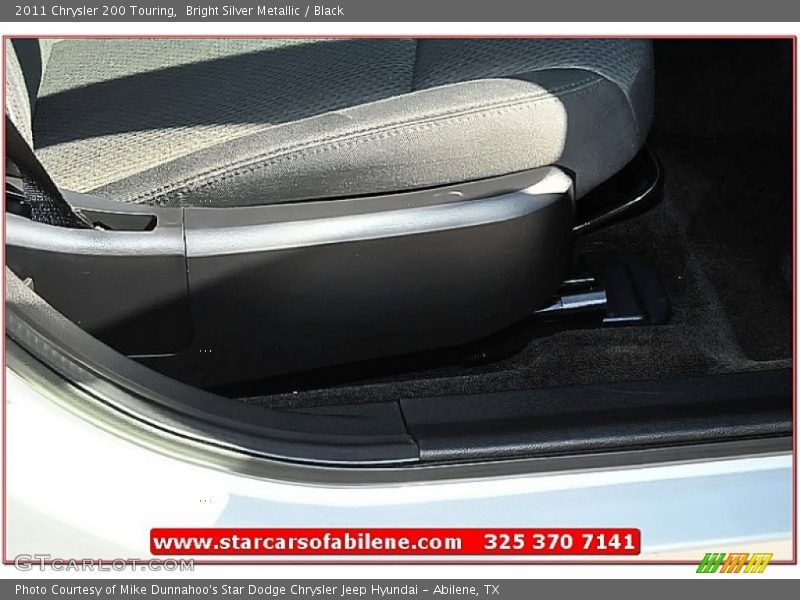 Bright Silver Metallic / Black 2011 Chrysler 200 Touring