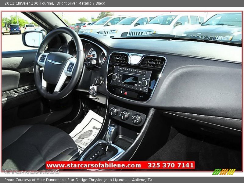 Bright Silver Metallic / Black 2011 Chrysler 200 Touring