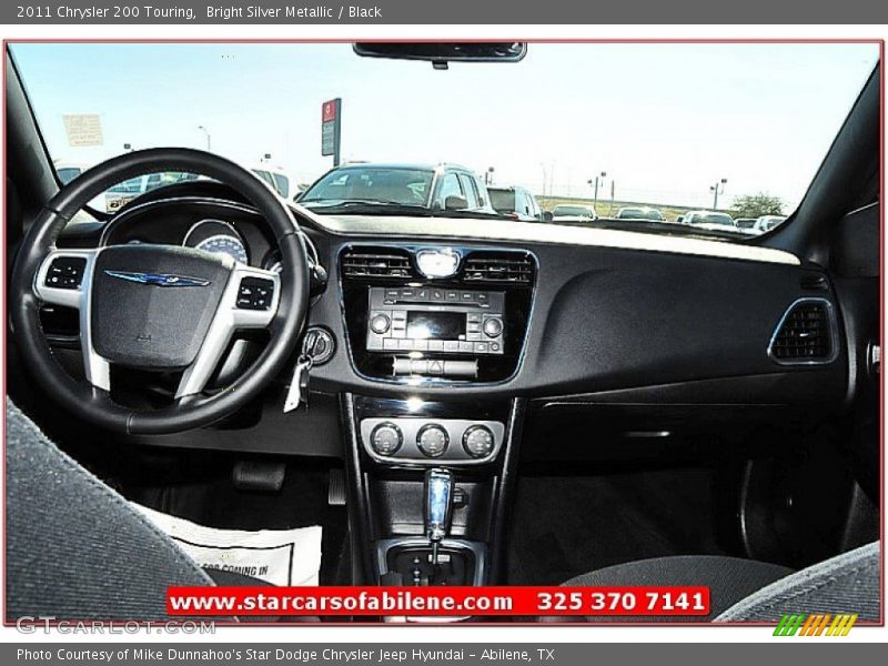 Bright Silver Metallic / Black 2011 Chrysler 200 Touring