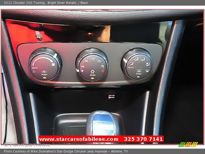 Bright Silver Metallic / Black 2011 Chrysler 200 Touring