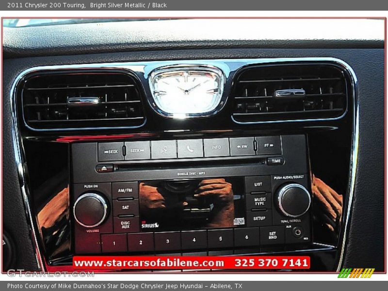 Bright Silver Metallic / Black 2011 Chrysler 200 Touring