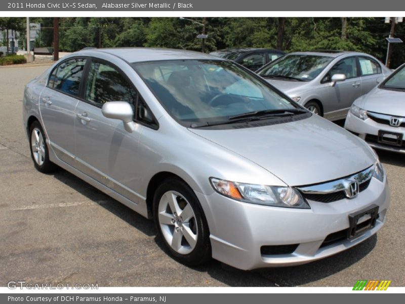 Alabaster Silver Metallic / Black 2011 Honda Civic LX-S Sedan