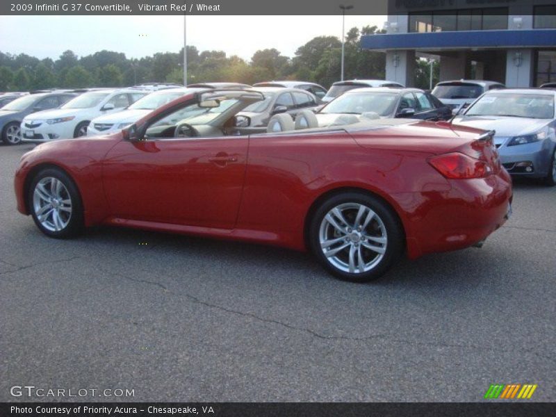 Vibrant Red / Wheat 2009 Infiniti G 37 Convertible
