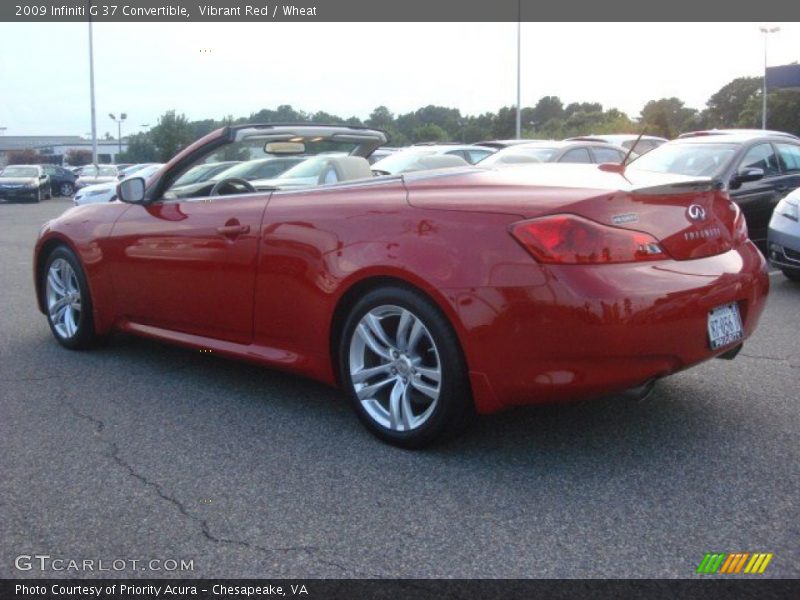 Vibrant Red / Wheat 2009 Infiniti G 37 Convertible