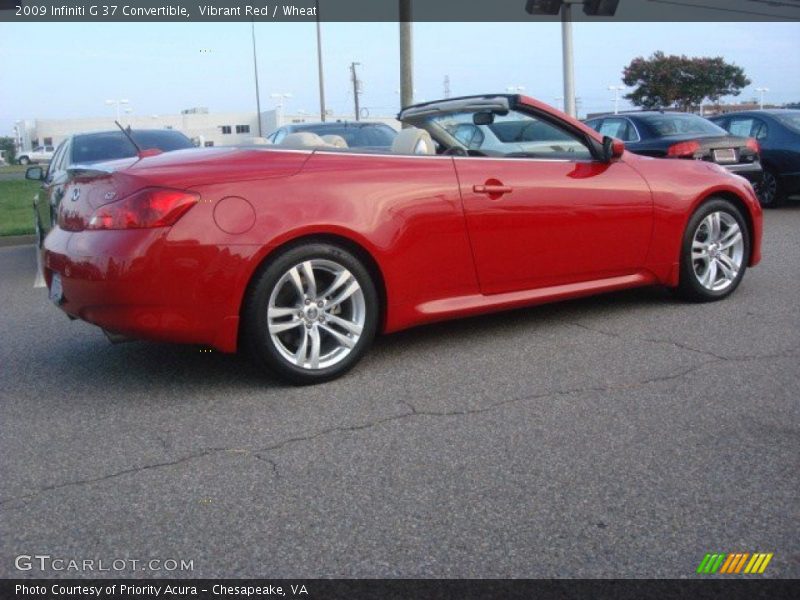 Vibrant Red / Wheat 2009 Infiniti G 37 Convertible