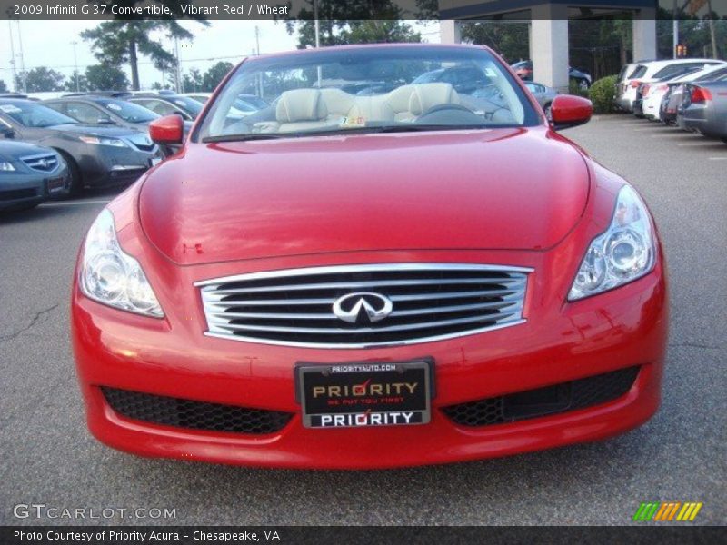 Vibrant Red / Wheat 2009 Infiniti G 37 Convertible