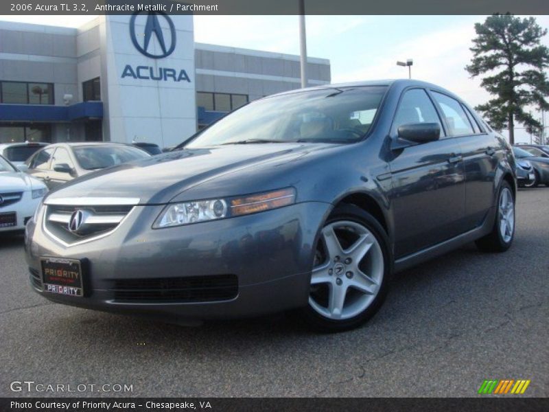 Anthracite Metallic / Parchment 2006 Acura TL 3.2