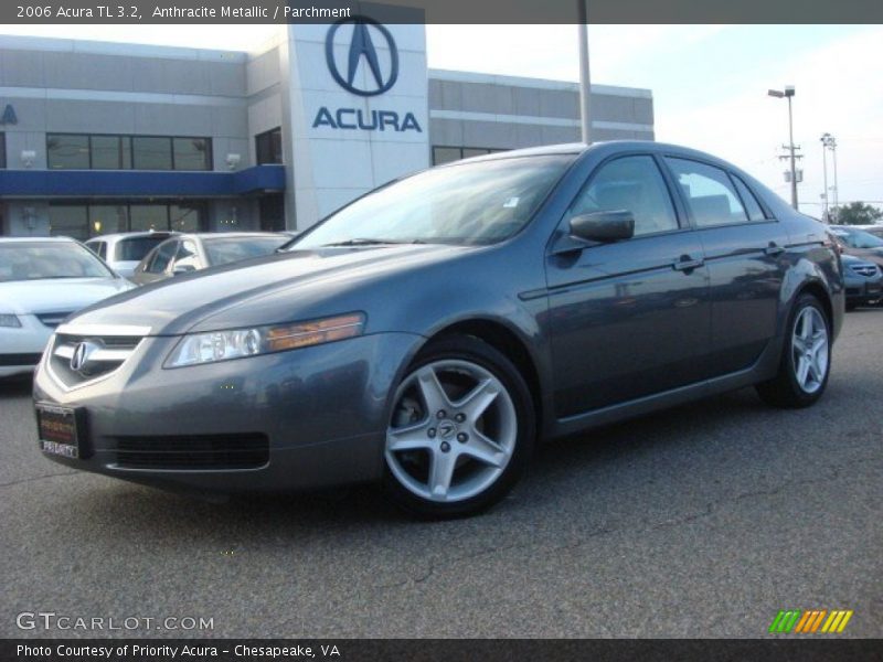 Anthracite Metallic / Parchment 2006 Acura TL 3.2