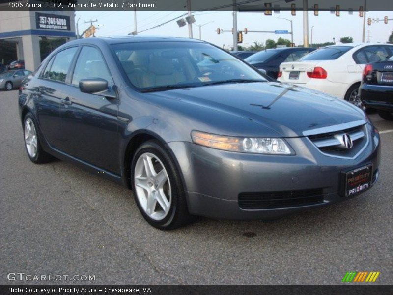 Anthracite Metallic / Parchment 2006 Acura TL 3.2