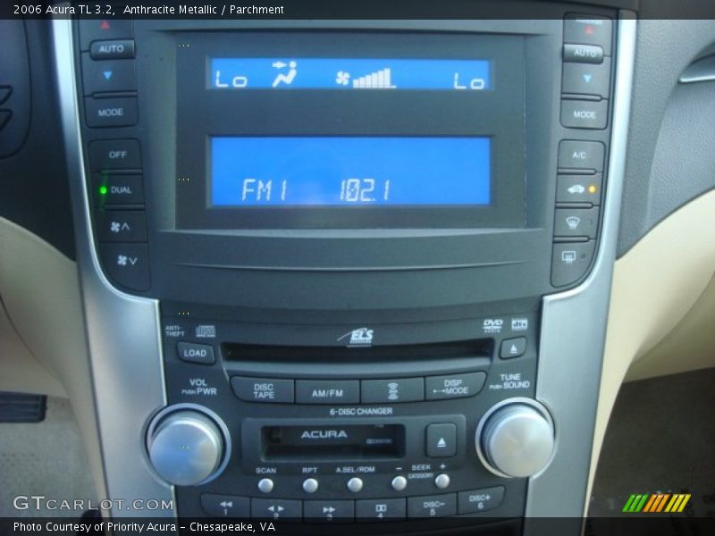 Anthracite Metallic / Parchment 2006 Acura TL 3.2