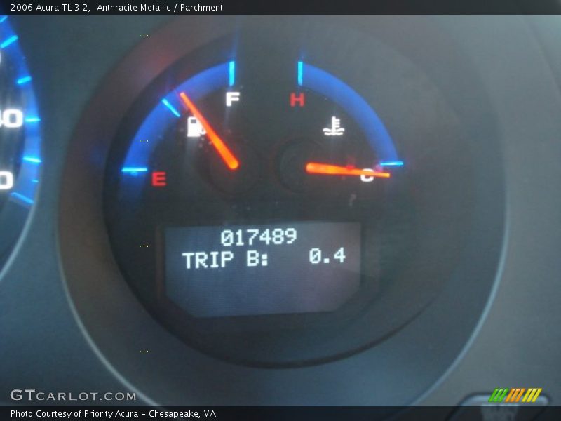 Anthracite Metallic / Parchment 2006 Acura TL 3.2