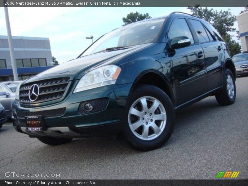 Everest Green Metallic / Macadamia 2006 Mercedes-Benz ML 350 4Matic