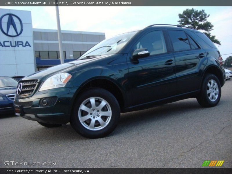 Everest Green Metallic / Macadamia 2006 Mercedes-Benz ML 350 4Matic