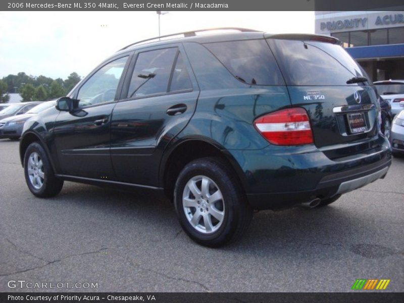 Everest Green Metallic / Macadamia 2006 Mercedes-Benz ML 350 4Matic