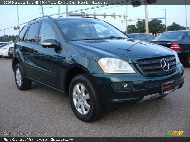 Everest Green Metallic / Macadamia 2006 Mercedes-Benz ML 350 4Matic