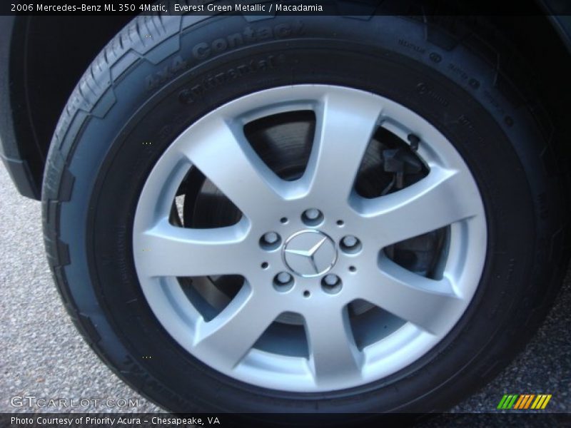 Everest Green Metallic / Macadamia 2006 Mercedes-Benz ML 350 4Matic