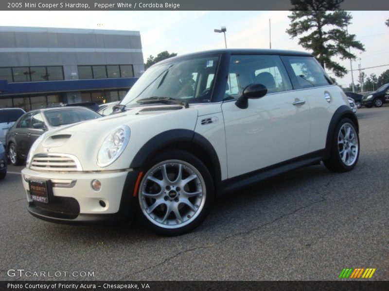 Pepper White / Cordoba Beige 2005 Mini Cooper S Hardtop